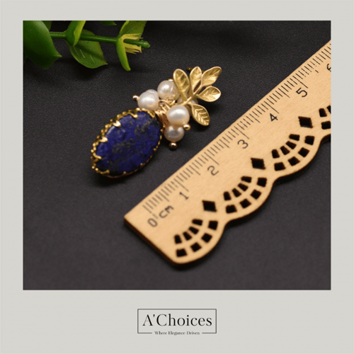 أقراط مصنوعة يدوياً من الفضة والنحاس المطلي بالذهب...