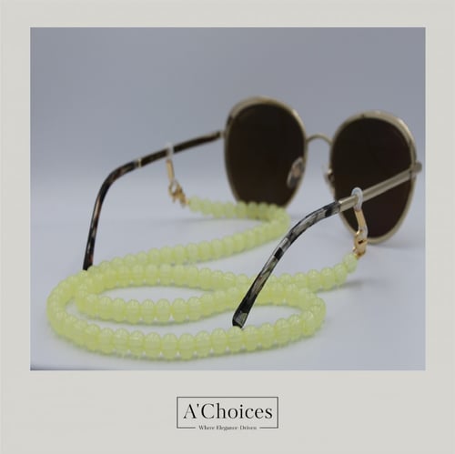 سلسلة بخرز ملون للنظارة او للسماعة وتستخدم ايضا لو...