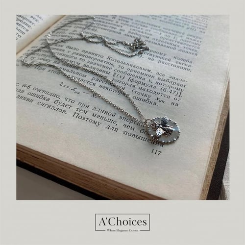 سلسال فضه عيار 925 بتصميم نحلة