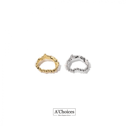 خاتم لؤلؤ الزراعي باللون الفضي