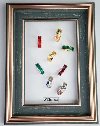 خاتم مصنوع من الفضة عيار 925 مطلي بالذهب مع حجر أز...