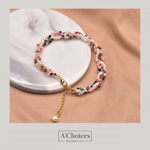 سوار مصنوع يدوياً من النحاس المطلي بالذهب عيار 18...