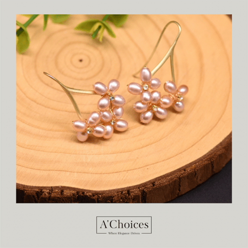 أقراط مصنوعة يدوياً من النحاس المطلي بالذهب عيار 1...