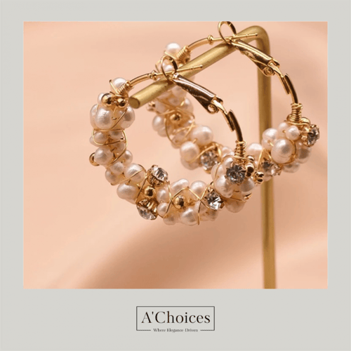 أقراط مصنوعة يدوياً من الفضة والنحاس المطلي بالذهب...