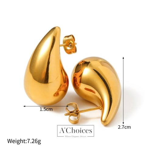 أقراط على شكل قطرة ماء