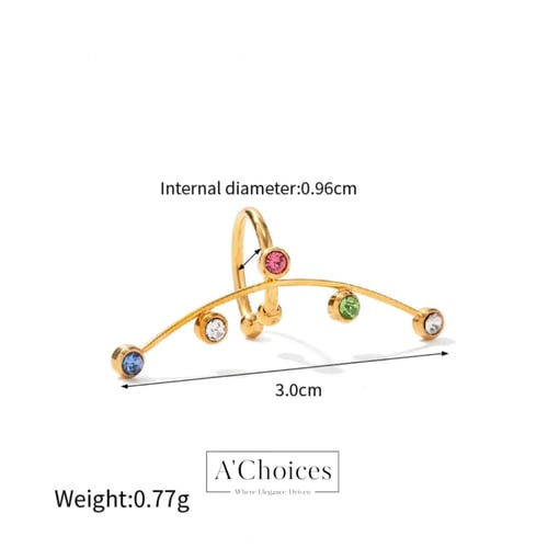 حلقة للأذن بشكل جذاب