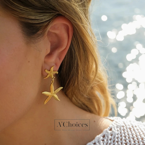 أقراط على شكل نجمة البحر