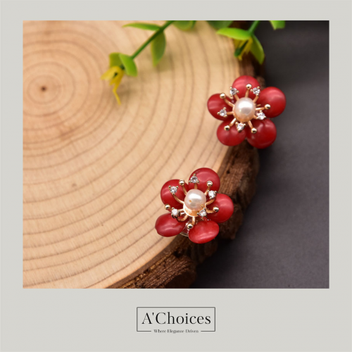 اقراط مصنوعة يدويا من الفضة عيار 925 مطلية بالذهب...