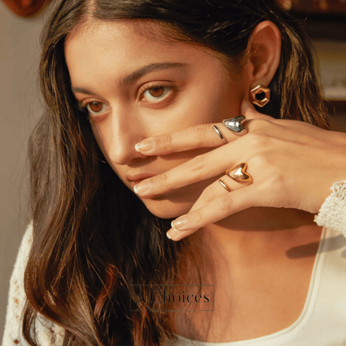 خاتم على شكل قلب