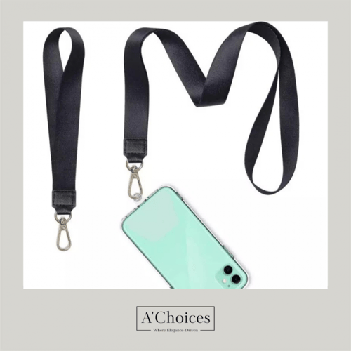 سلسلة جوال مصنوعة يدوياً من البوليستر بطولين