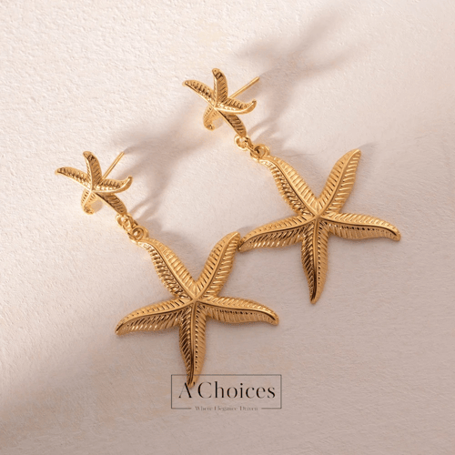 أقراط على شكل نجمة البحر