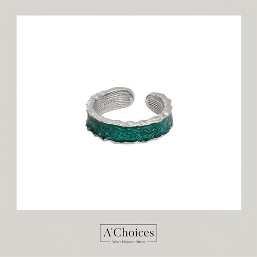 خاتم مصنوع من الفضة عيار 925 مطلي بالذهب بلونين أخ...