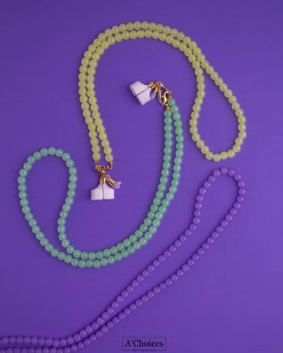 سلسلة بخرز ملون للنظارة او للسماعة وتستخدم ايضا لو...