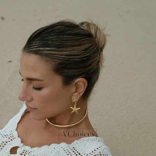 أقراط على شكل نجمة البحر