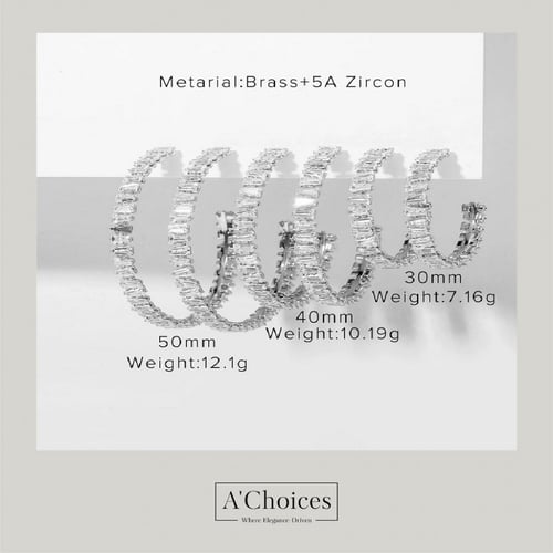 E02002 اقراط مطلية بالذهب 18 مقاس 40 مل