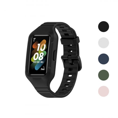 سوار تبديل سليكون لساعة هواوي باند 6 & 7 & 8