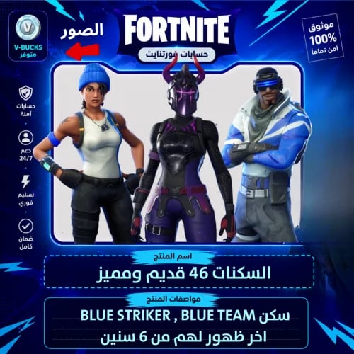 حساب فورت نايت + السكنات 46 - سكنين قديمة جدا