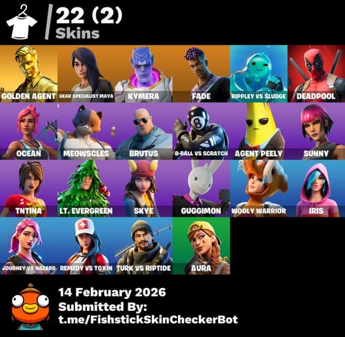 حساب فورت نايت + السكنات 22 + مناسب للبداية + ايمي...