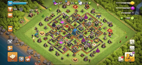 قرية كلاش اوف كلانس لفل 90 + تاون هول 12 + 1000 جو...