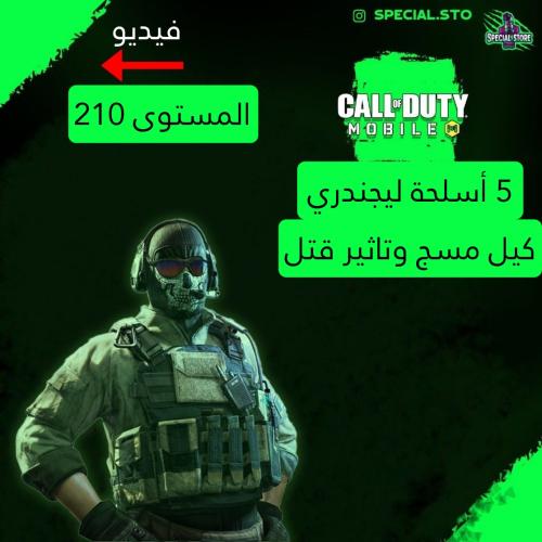 5 أسلحة ليجند مسج وتاثير الڤتل + المستوى 210 + شات...