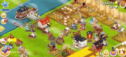 مزرعة هاي داي لفل 80 + اكثر من 4 مليون عملة + الحظ...