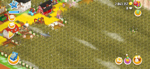 مزرعة Hay Day لفل 52 + اكثر من 2 مليون عملة + الحظ...
