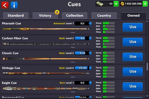 حساب 8ball pool ا + 1 مليار , لفل 89 عالي - عصا كث...