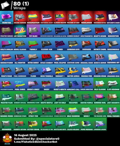 حساب فورت نايت + السكنات 64 + سكنات مميزة ومرغوبة...