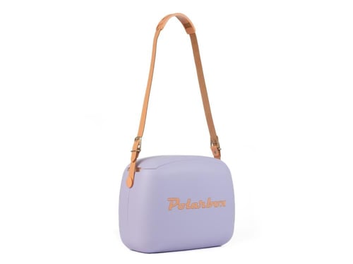 حقيبة وجبة غداء بوب - لون بنفسجي بحزام برتقالي 6 ل...