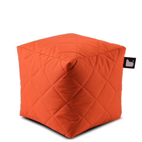 مسند قدم بوف مبطن - برتقالي