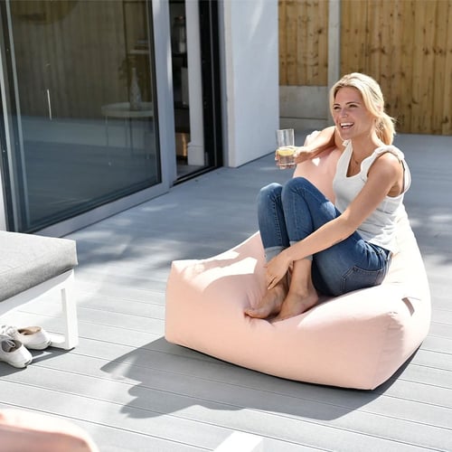 كرسي بين باج كبير باستيل فاخر - برتقالي