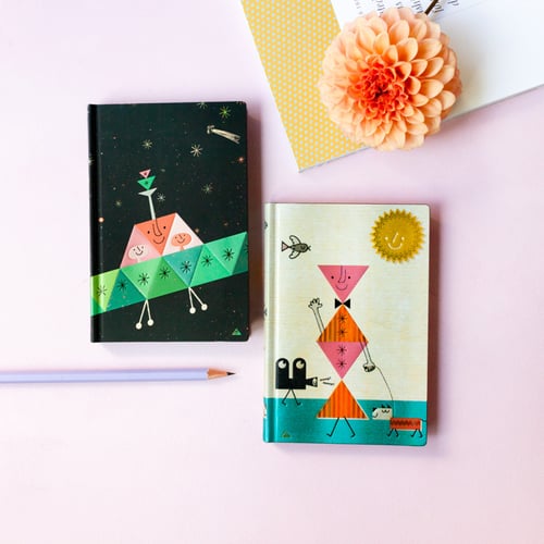 دفتر Hound Dog - مقاس صغير " مخطط "