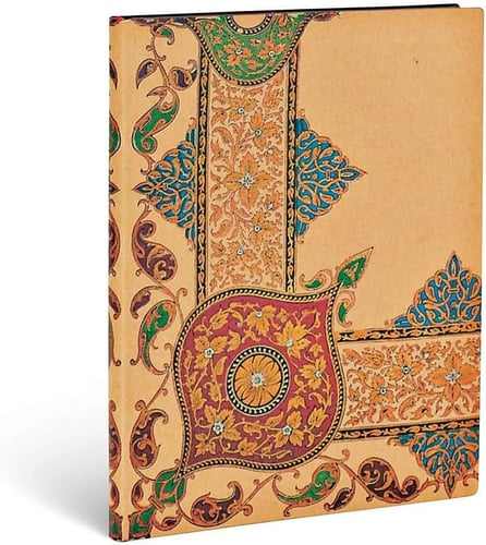 دفتر كبير Visions of Paisley Ivory Kraft " مخطط "