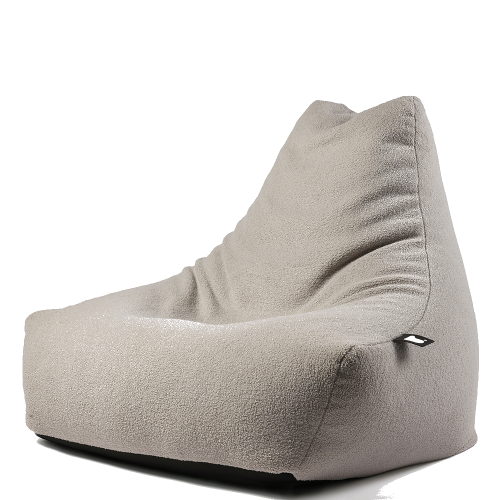 كرسي بين باج كبير تيدي- رمادي ناعم