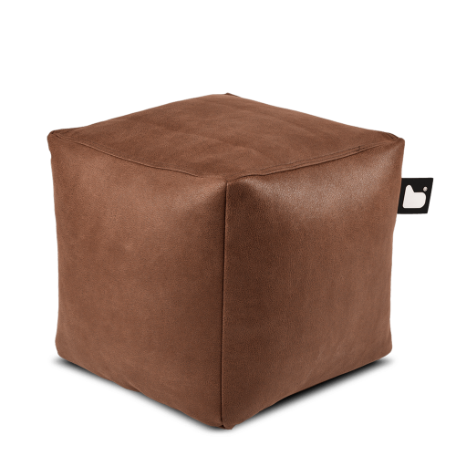 مسند قدم بوف بي بوكس جلد فاخر - بني بندقي