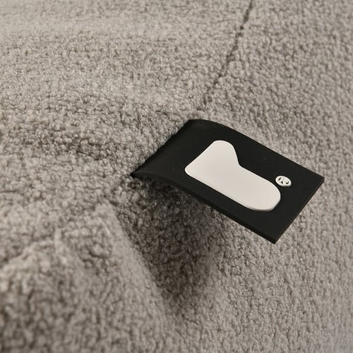 كرسي بين باج كبير تيدي- رمادي ناعم