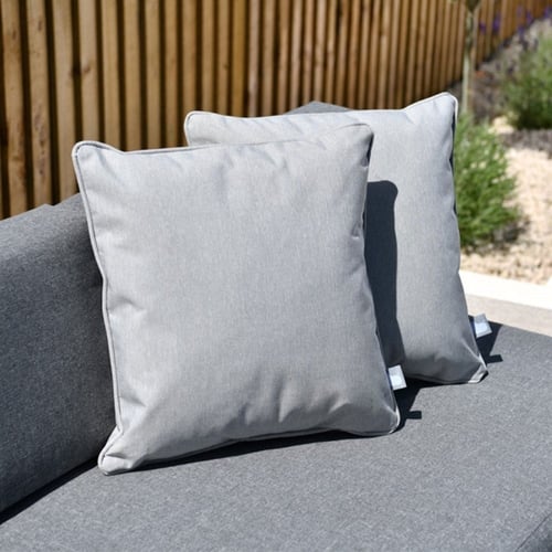 مخدة كنب باستيل فاخر - رمادي