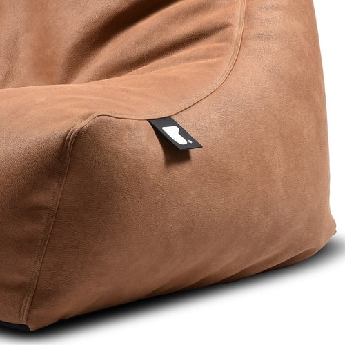 كرسي بين باج كبير جلد فاخر - بني فاتح