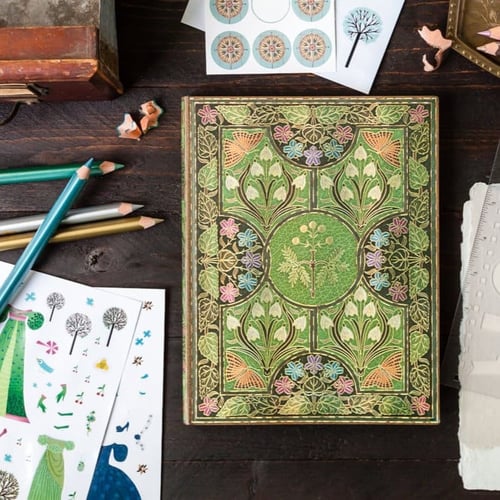 دفتر وسط Poetry in Bloom " مخطط "