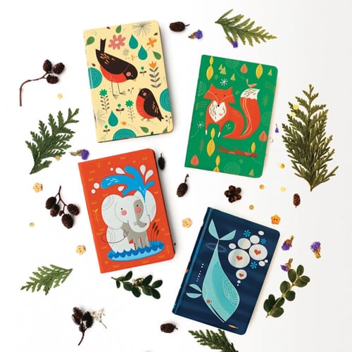 دفتر صغير Mother Robin " مخطط "