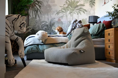 كرسي بين باج للاطفال صغير داخلي تيدي - أزرق غامق