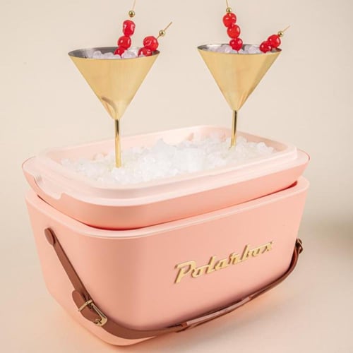 صندوق حافظ للبرودة كلاسيك - لون كورال وردي - 12 لت...