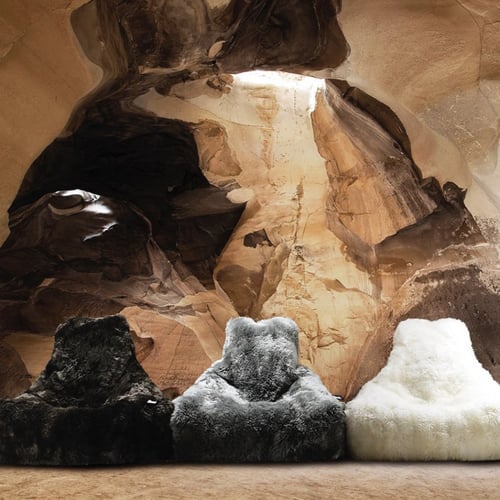 كرسي بين باج كبير فرو - بني