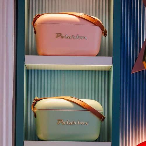 صندوق حافظ للبرودة كلاسيك - لون كورال وردي - 12 لت...