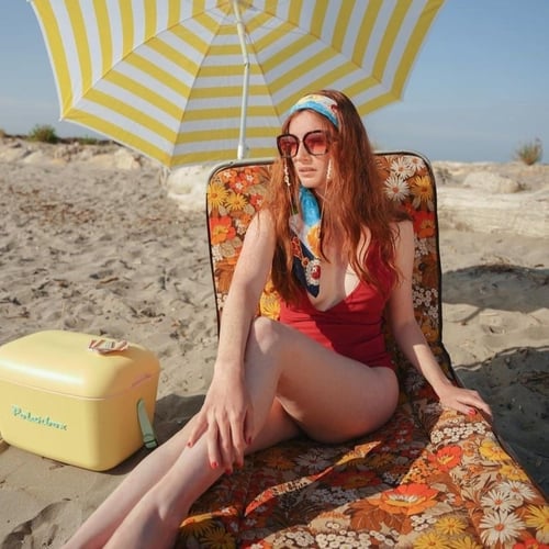 صندوق حافظ للبرودة بوب - اصفر - 20 لتر