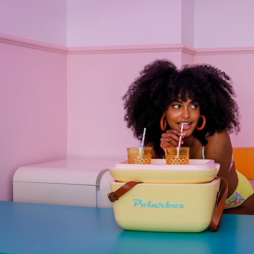 صندوق حافظ للبرودة كلاسيك - اصفر - 20 لتر