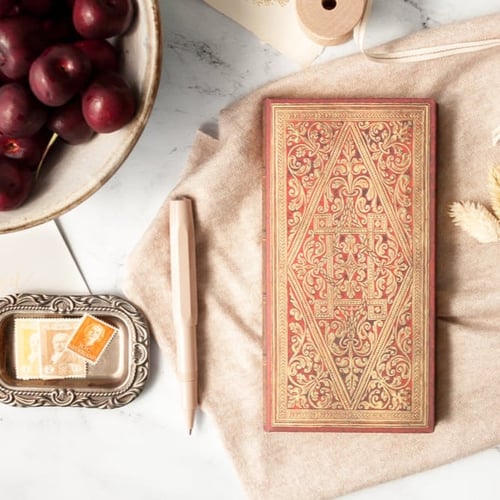 دفتر وسط Golden Pathway "مخطط"