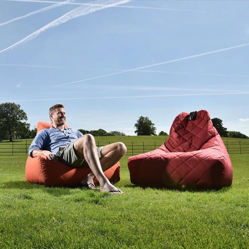 كرسي بين باج كبير مبطن - بنفسجي