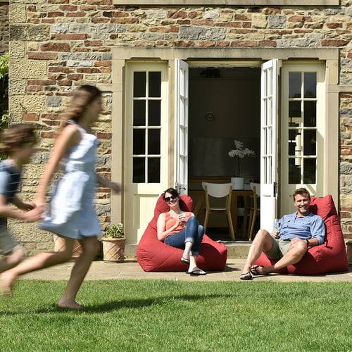 كرسي بين باج كبير مبطن - برتقالي