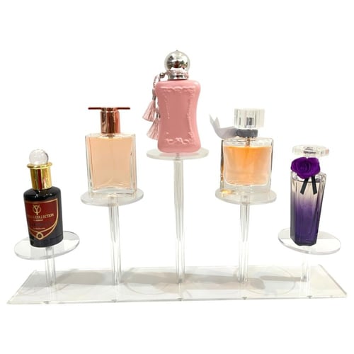 ستاند عطور أكريليك فاخر مع مجموعة عطور ميني